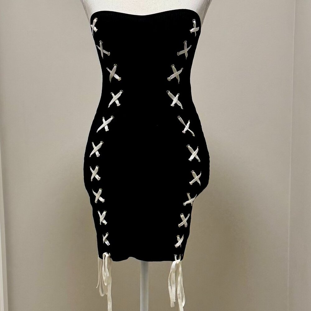 NBD | woman's | bodycon | lace up | Dress